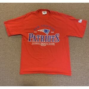 Vintage 1999 Lee Sport New England Patriots Red NFL Cotton T-Shirt Men’s Large